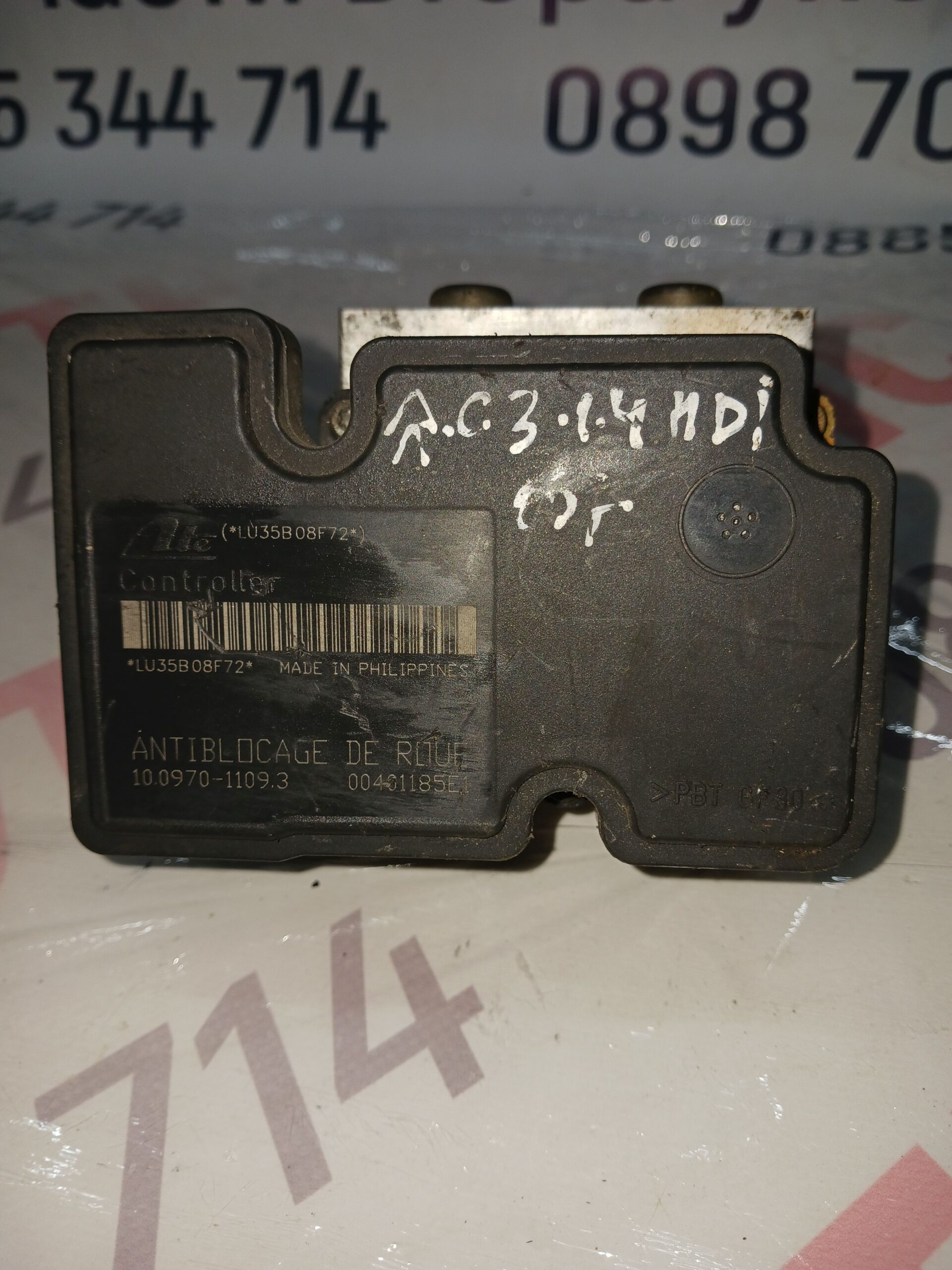 PEUGEOT281 ABS помпа за Citroen C3 1.4HDI 2015г. № 10.0970-1109.3/9656493580/10.0207-0056.4 - Image 1